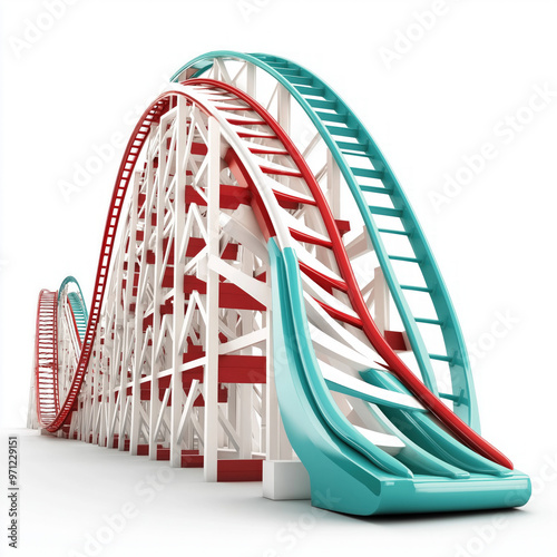 Roller Coaster Isolated