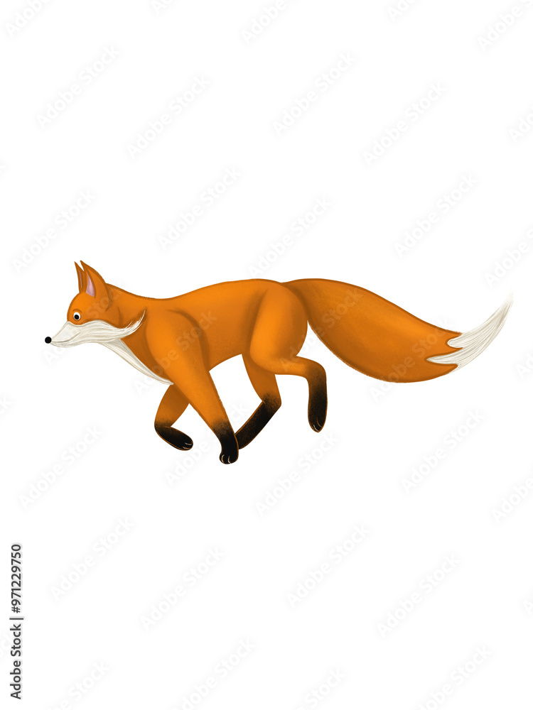 Classics Fox with White Background Classics Fox with White Background