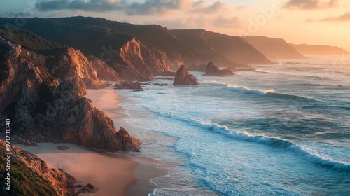 Plettenberg Bay beach sunset. photo