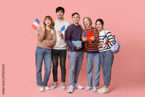 Group of students with Fren...