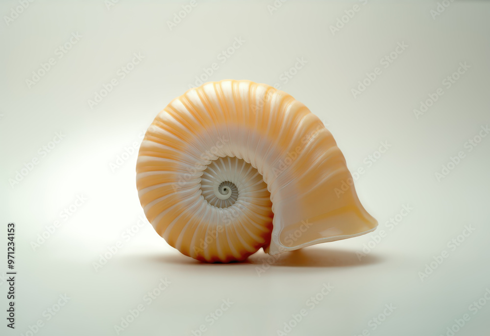 Shell of an ancient mollusk. Shell of an ancient mollusk.