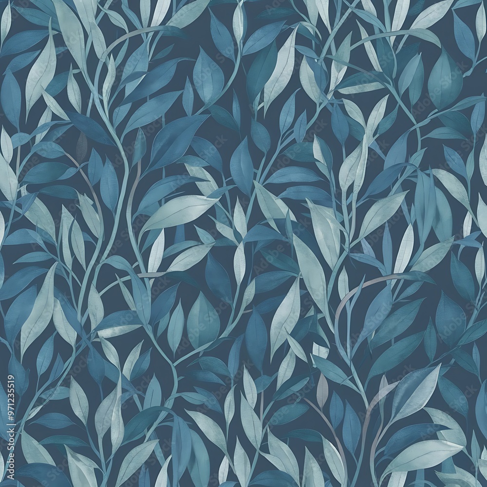 Fototapeta premium Design of blue wallpaper texture as a background