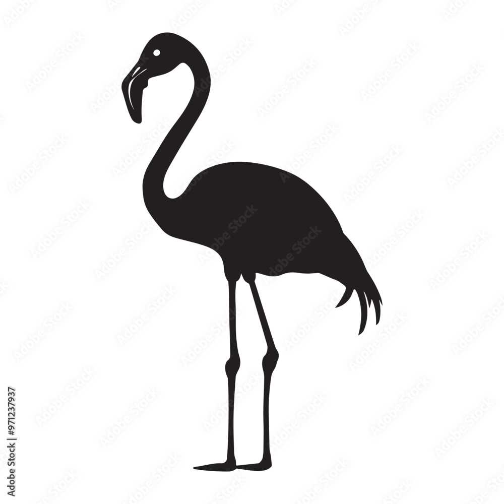 Flamingo silhouette Clipart - Flamingo vector illustration in black and white
Flamingo silhouette Clipart - Flamingo vector illustration in black and white