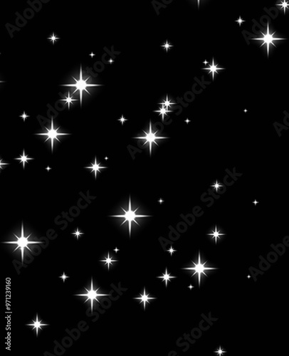 star pattern. Space stars, night sky constellations, background illustration photo