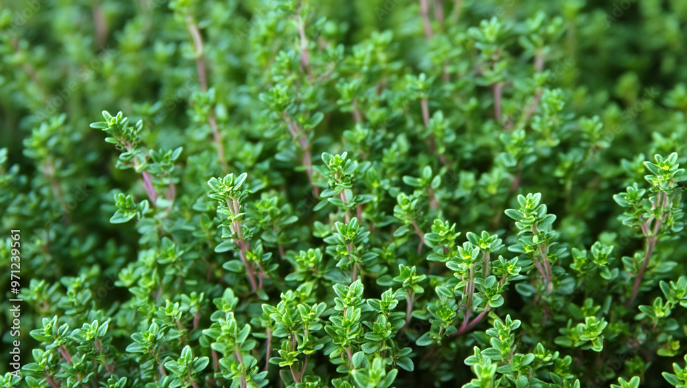 Close-Up of Fresh Thyme Herb Close-Up of Fresh Thyme Herb