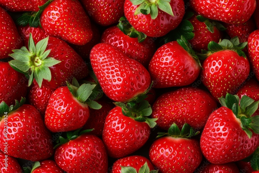 Close-Up of Fresh Red Strawberries - Healthy Fruit Close-Up of Fresh Red Strawberries - Healthy Fruit