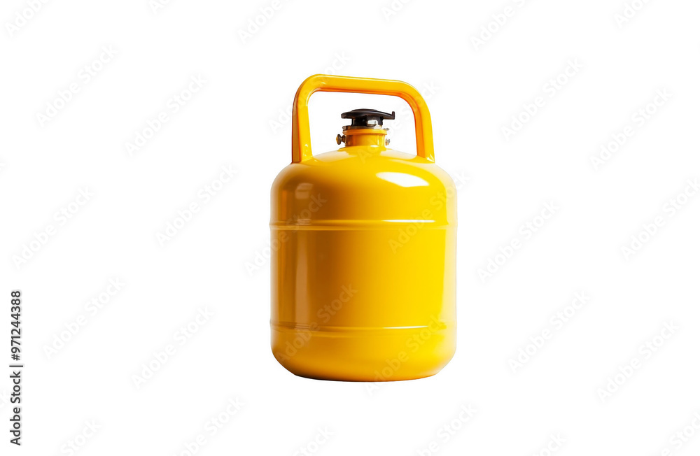 Gas tank yellow gas tank isolated on transparent background Gas tank yellow gas tank isolated on transparent background