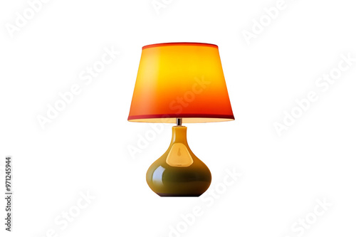 Table lamp isolated on transparent background