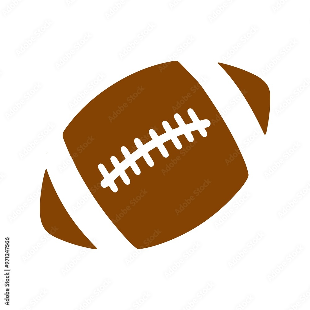 Football clip art design on plain white transparent isolated background for card, shirt, hoodie, sweatshirt, apparel, card, tag, mug, icon, poster or badge Football clip art design on plain white transparent isolated background for card, shirt, hoodie, sweatshirt, apparel, card, tag, mug, icon, poster or badge
