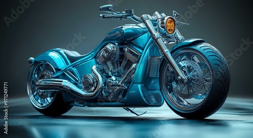 Futuristic Motorcycle Concept Art
