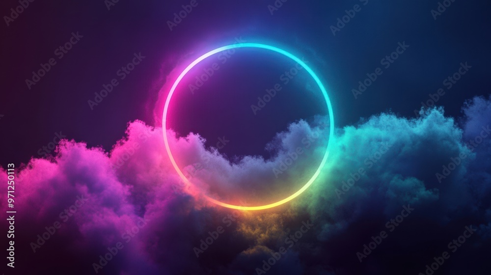 The Colorful Neon Circle The Colorful Neon Circle
