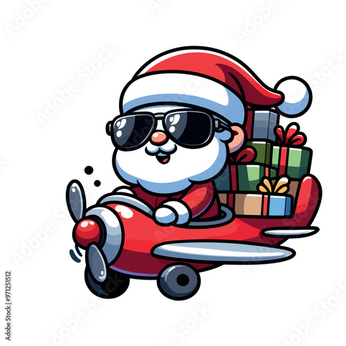 cute illustration of santa claus