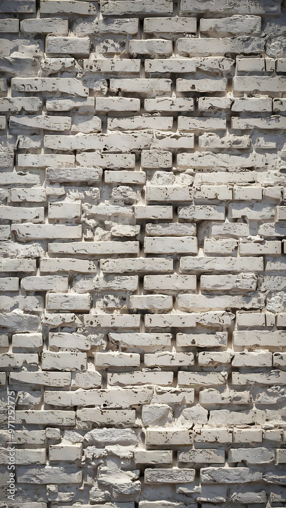 Close up view of empty white brick wall texture Close up view of empty white brick wall texture