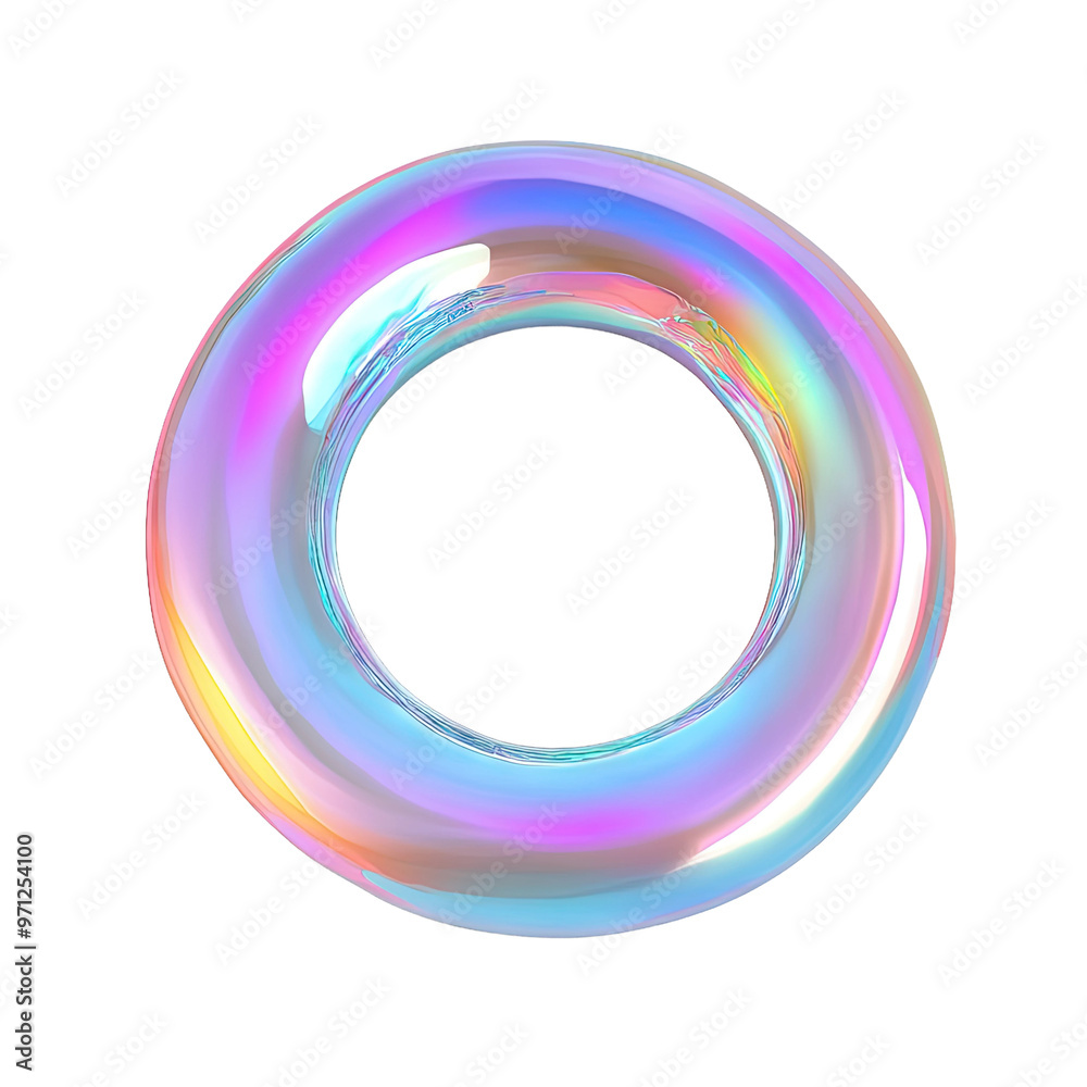 Iridescent ring shape Iridescent ring shape
