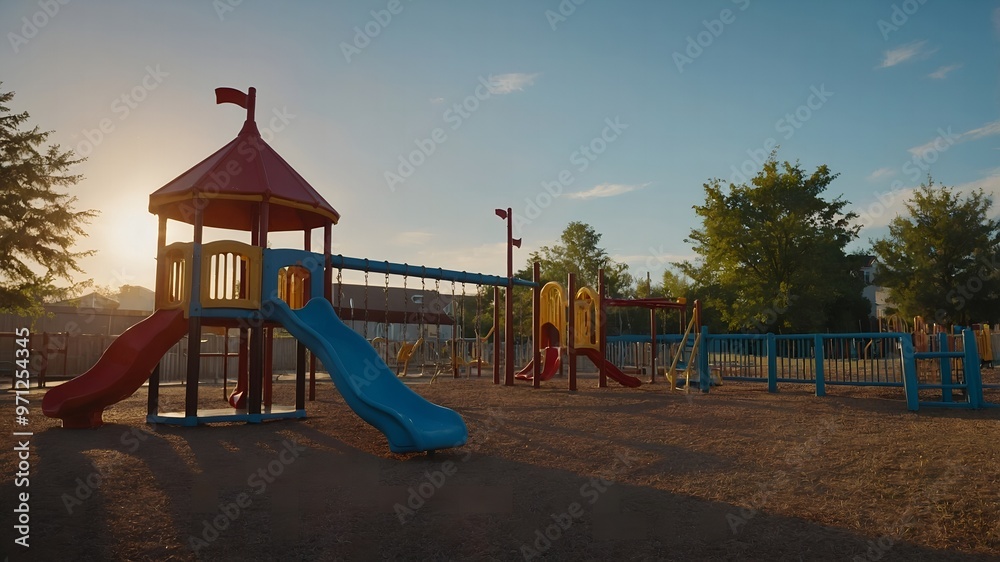 Toddlers happily playing with colorful playground toys and engaging in fun activities Toddlers happily playing with colorful playground toys and engaging in fun activities