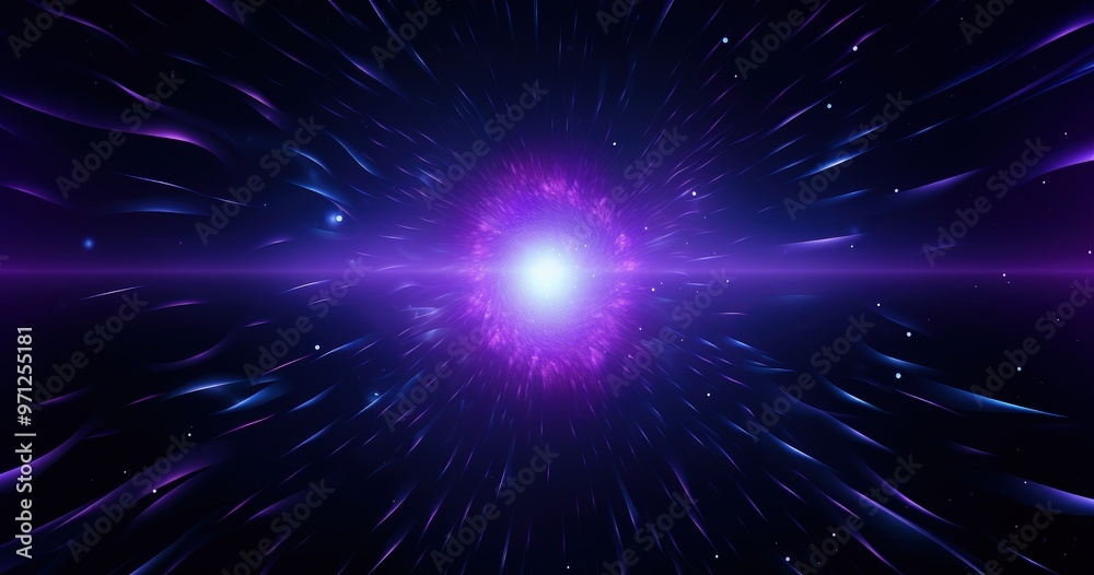 A vibrant cosmic explosion radiating energy and light, representing the vastness and mystery of the universe. A vibrant cosmic explosion radiating energy and light, representing the vastness and mystery of the universe.