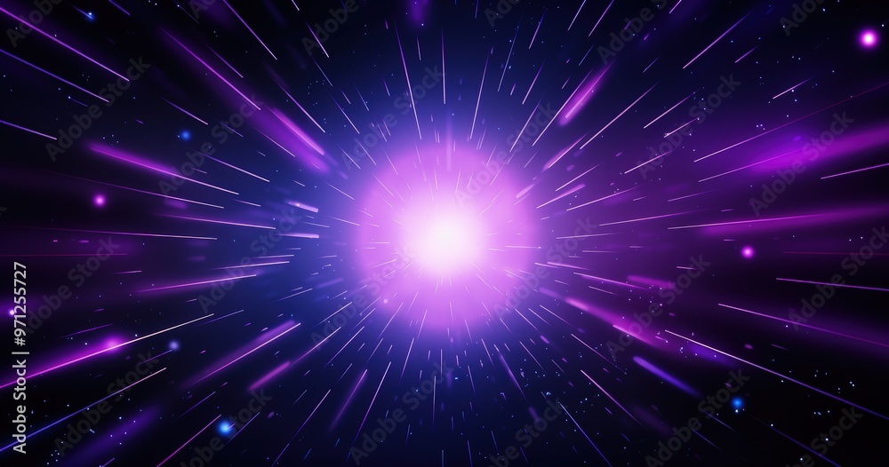 A vibrant cosmic explosion with rays emanating from a central bright light, creating a sense of depth and movement in space. A vibrant cosmic explosion with rays emanating from a central bright light, creating a sense of depth and movement in space.