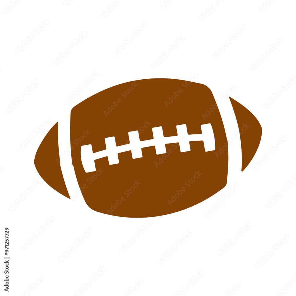 Football clip art design on plain white transparent isolated background for card, shirt, hoodie, sweatshirt, apparel, card, tag, mug, icon, poster or badge Football clip art design on plain white transparent isolated background for card, shirt, hoodie, sweatshirt, apparel, card, tag, mug, icon, poster or badge