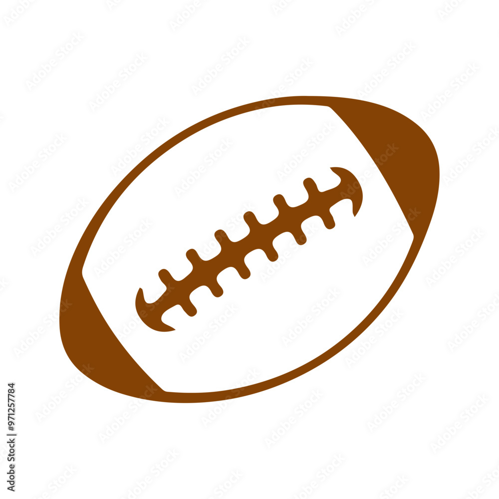 Football clip art design on plain white transparent isolated background for card, shirt, hoodie, sweatshirt, apparel, card, tag, mug, icon, poster or badge Football clip art design on plain white transparent isolated background for card, shirt, hoodie, sweatshirt, apparel, card, tag, mug, icon, poster or badge