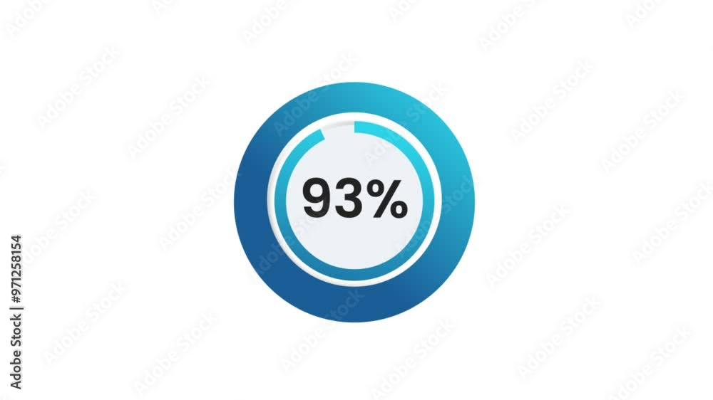 97% Pie Chart Animation 97% Pie Chart Animation