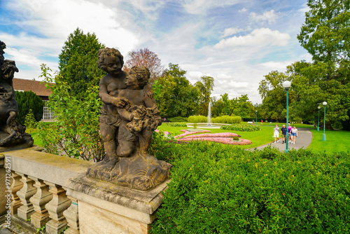 sculptures of the royal gardens of Prague castle