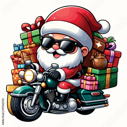cute illustration of santa claus
