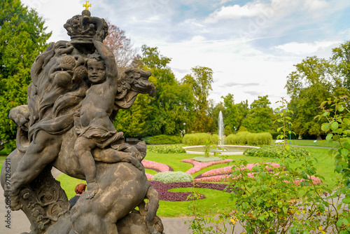 sculptures of the royal gardens of Prague castle photo