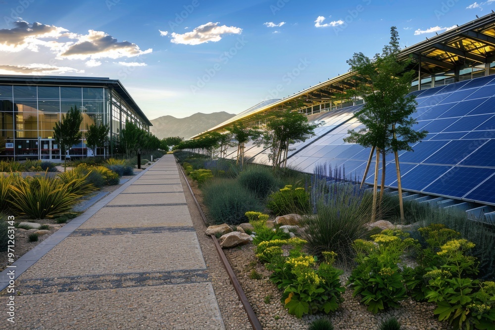 Fototapeta premium Zero energy buildings