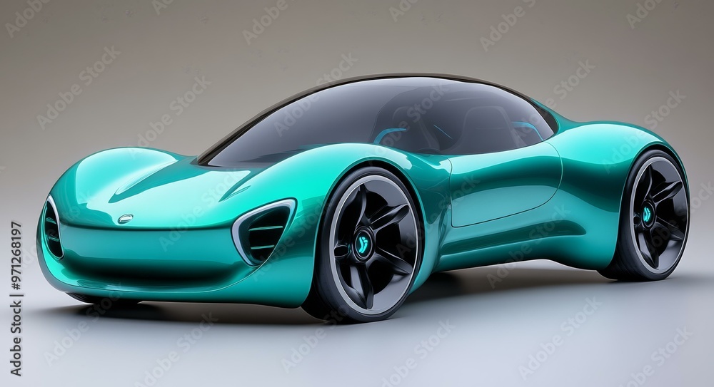 Futuristic Electric Car Model Futuristic Electric Car Model