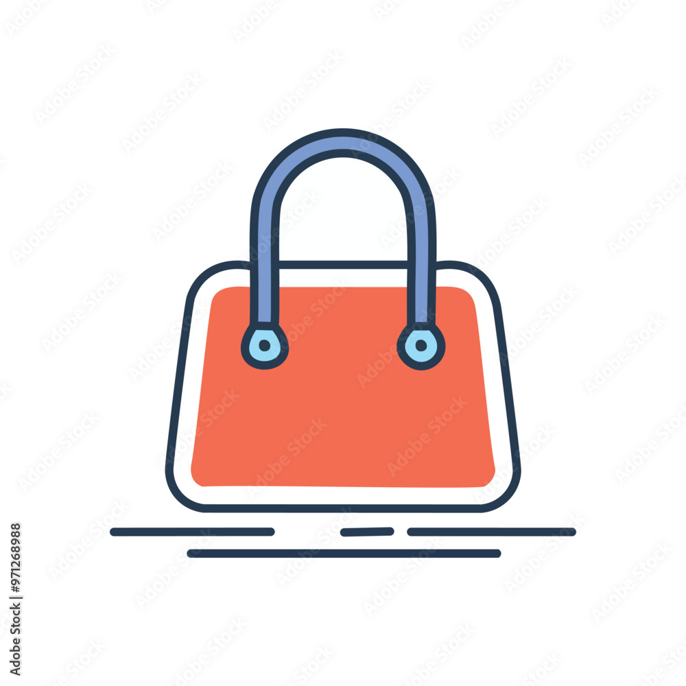 Handbag icon. Simple line art icon of a handbag. Ideal for use in fashion, shopping, and retail apps or websites. Handbag icon. Simple line art icon of a handbag. Ideal for use in fashion, shopping, and retail apps or websites.