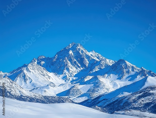 Snowy Mountain Peaks