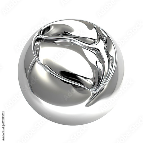 Shiny, silver orb