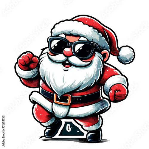 cute illustration of santa claus