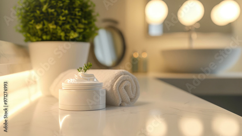 Atomy Absolute Cellactive: Creamy Texture in Bathroom Scene