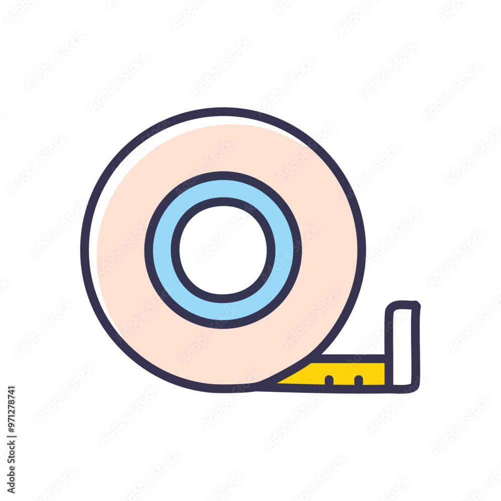 Measuring tape roll. Measuring tape roll for DIY, craft, or home improvement projects. Measuring tape roll. Measuring tape roll for DIY, craft, or home improvement projects.