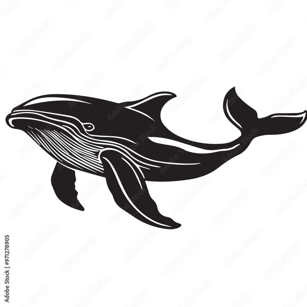 Whale in cartoon, doodle style . Image for t-shirt, web, mobile apps and ui. Isolated 2d vector illustration in logo, icon, sketch style, Eps 10, black and white. AI Generative Whale in cartoon, doodle style . Image for t-shirt, web, mobile apps and ui. Isolated 2d vector illustration in logo, icon, sketch style, Eps 10, black and white. AI Generative