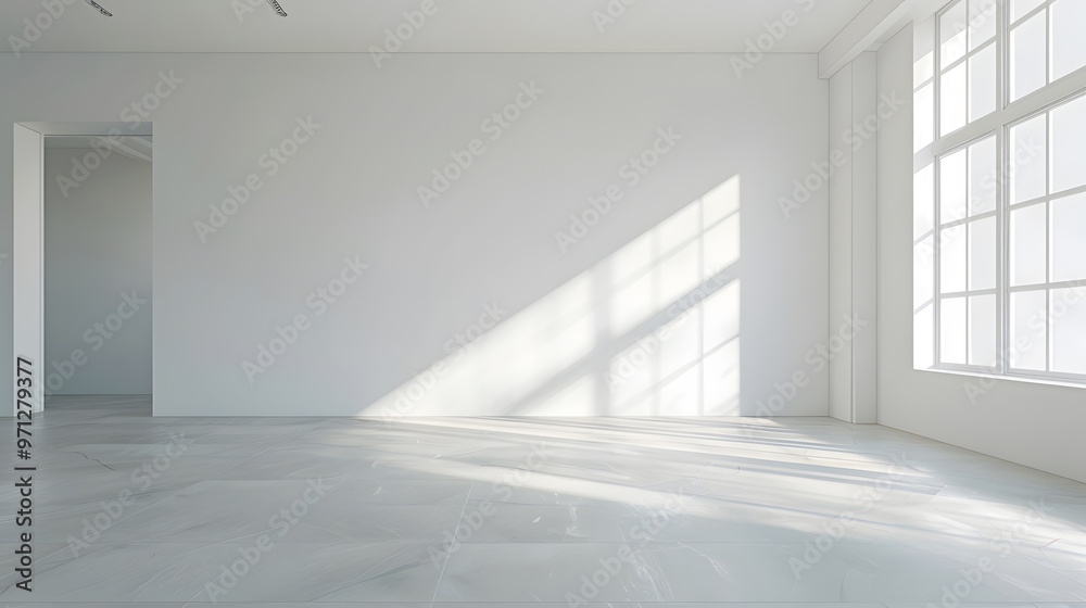 Bright living room interior with white empty wall. Generative Ai. Bright living room interior with white empty wall. Generative Ai.