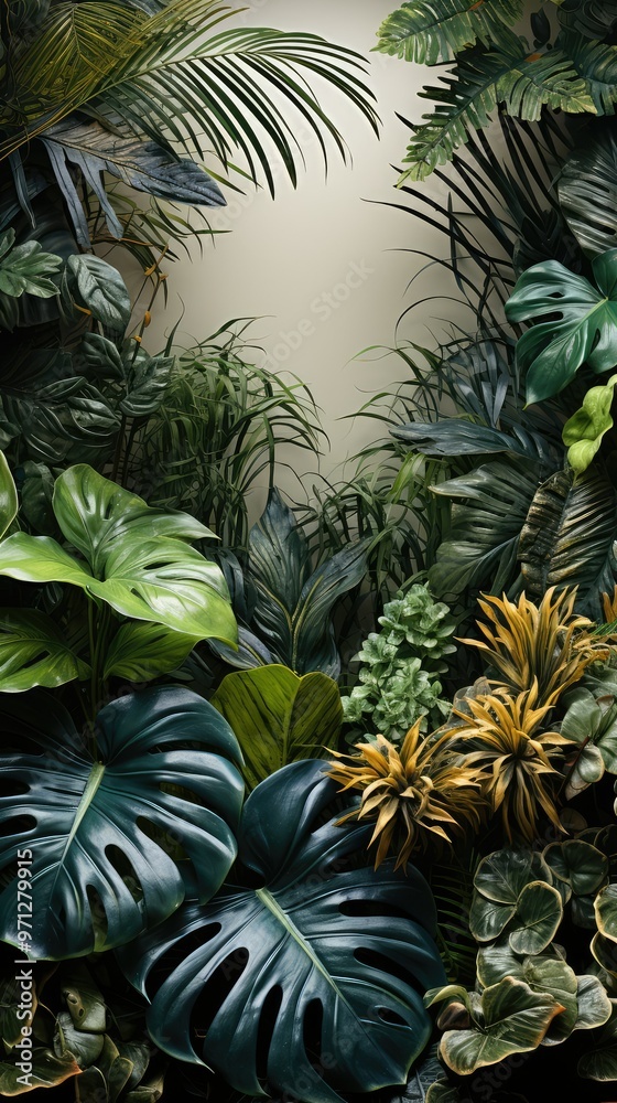 Lush tropical foliage Lush tropical foliage