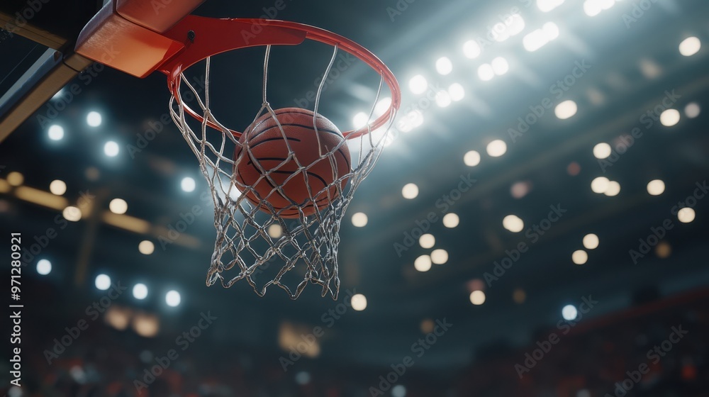 The Basketball in the Air. The Basketball in the Air.