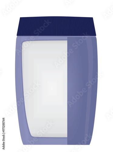 Protein plastic pack. vector illustration