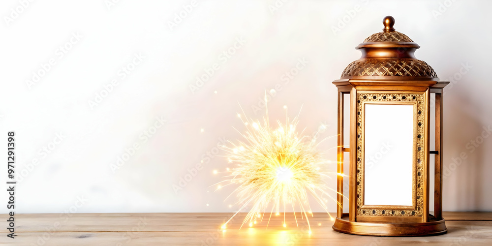 Festive Lantern and Sparkler Border Frame with Generous Copy Space for Warm Greetings and Announcements � Minimalistic Design for Celebrations Festive Lantern and Sparkler Border Frame with Generous Copy Space for Warm Greetings and Announcements � Minimalistic Design for Celebrations