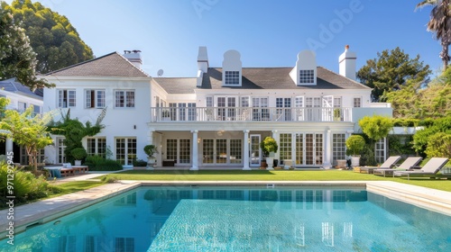 Luxury Estate with Pool and Lush Garden
