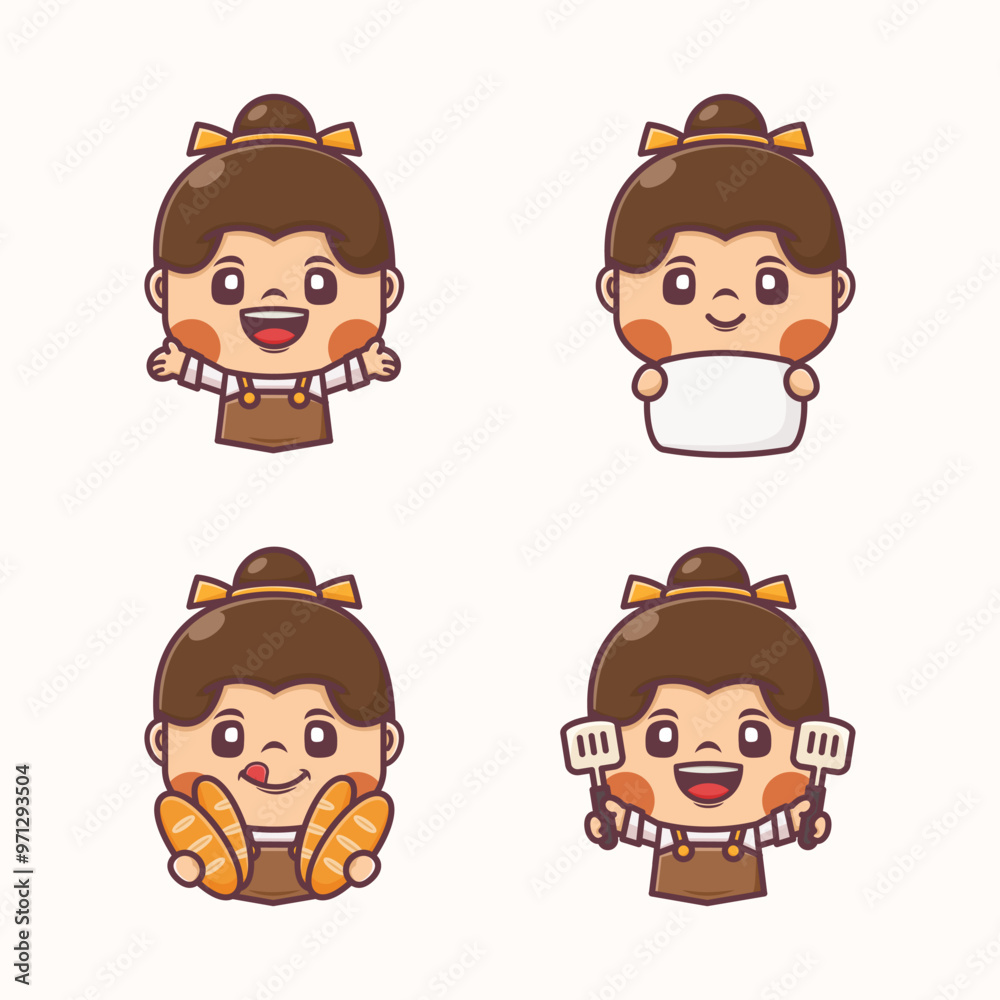 female cartoon characters with different poses and expressions female cartoon characters with different poses and expressions