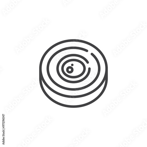 Landmine line icon