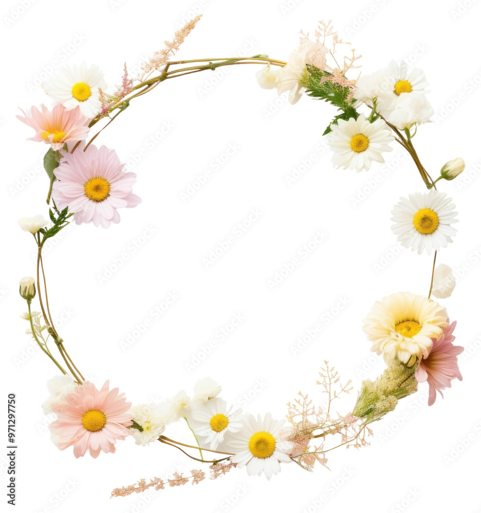 PNG Flower wreath circle plant. PNG Flower wreath circle plant.