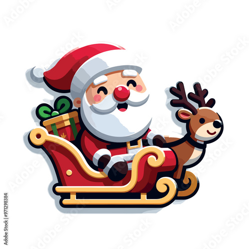 cute illustration of santa claus