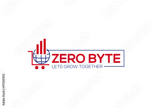 Zero, world, sales, seller, money, cart, text, texts, letter, letters, red, blue, logo, template., business, icon, design, concept, button, internet, web