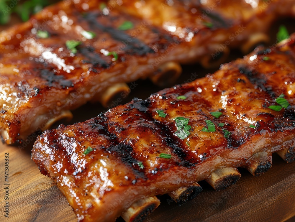 Grilled Pork Ribs with Parsley Grilled Pork Ribs with Parsley
