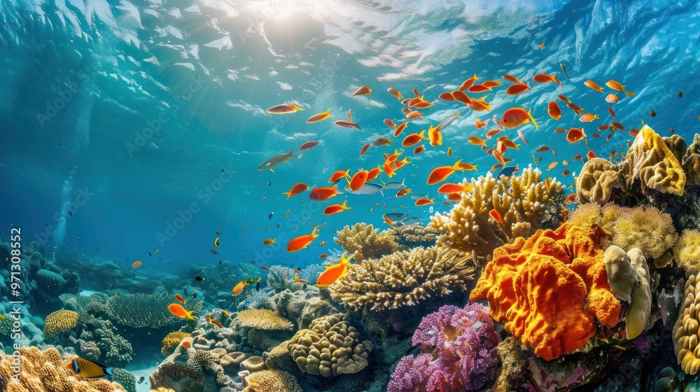 Fototapeta premium Coral Reef Underwater Paradise