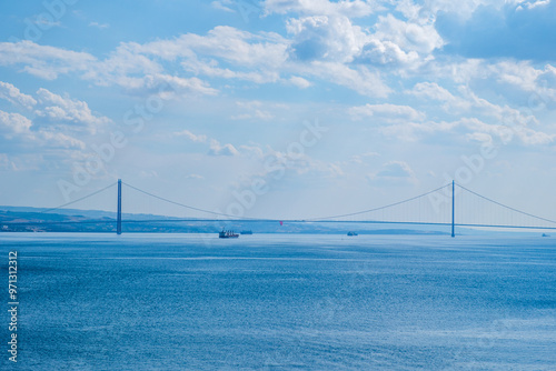 After World War I in 1915, it became possible to cross the Dardanelles Strait by bridge. photo